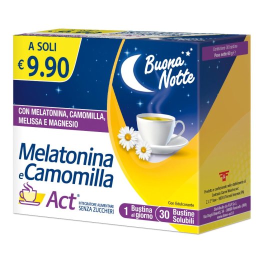 MELATONINA ACT+CAMOMILLA 30BUS