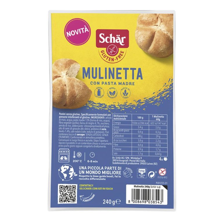 SCHAR MULINETTA 4PZ 60G SCHAR MULINETTA 4PZ 60G