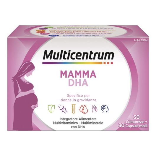 Multicentrum Mamma DHA specifico per donne in gravidanza 30 compresse + 30 capsule molli