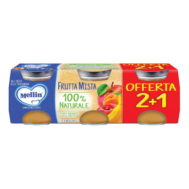 MELLIN OMOG FRUTTA MIX 3PZ MELLIN OMOG FRUTTA MIX 3PZ