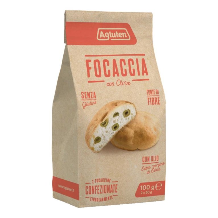 AGLUTEN FOCACCIA OLIVE 100G AGLUTEN FOCACCIA OLIVE 100G