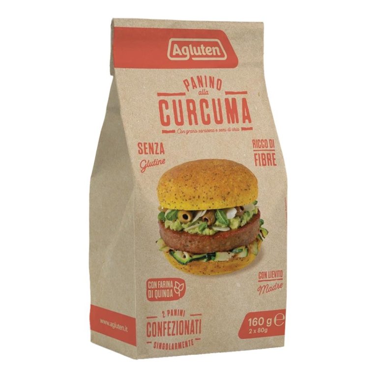 AGLUTEN PANINO CURCUMA 160G AGLUTEN PANINO CURCUMA 160G