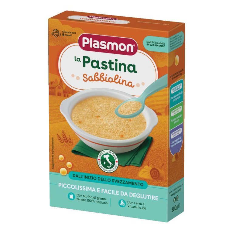PLASMON PASTA SABBIOLINA 300G PLASMON PASTA SABBIOLINA 300G