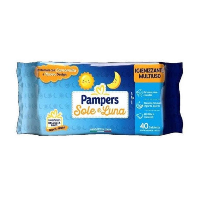 PAMPERS WIPES SOLE&LUNA 40PZ