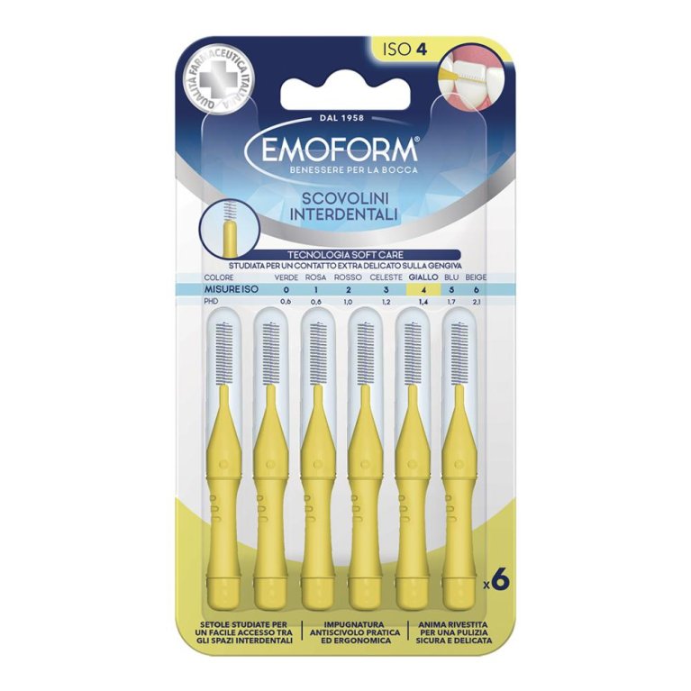 EMOFORM SCOVOLINO ISO 4 GIALLO EMOFORM SCOVOLINO ISO 4 GIALLO