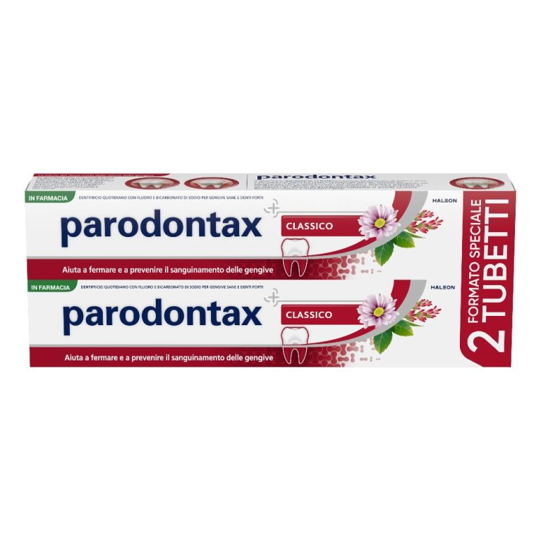 Parodontax Classico 2x75ml - Formato Convenienza - Dentifricio Sanguinamento Gengive